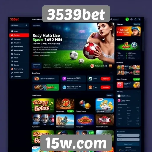 Interface e usabilidade do site 3539bet